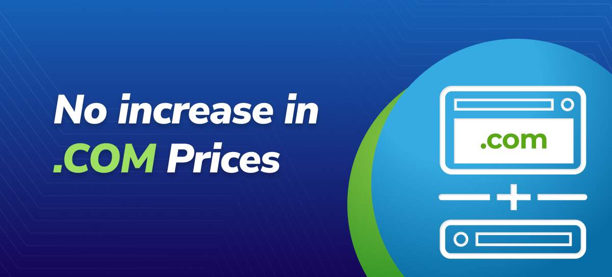 No increase on .COM Prices